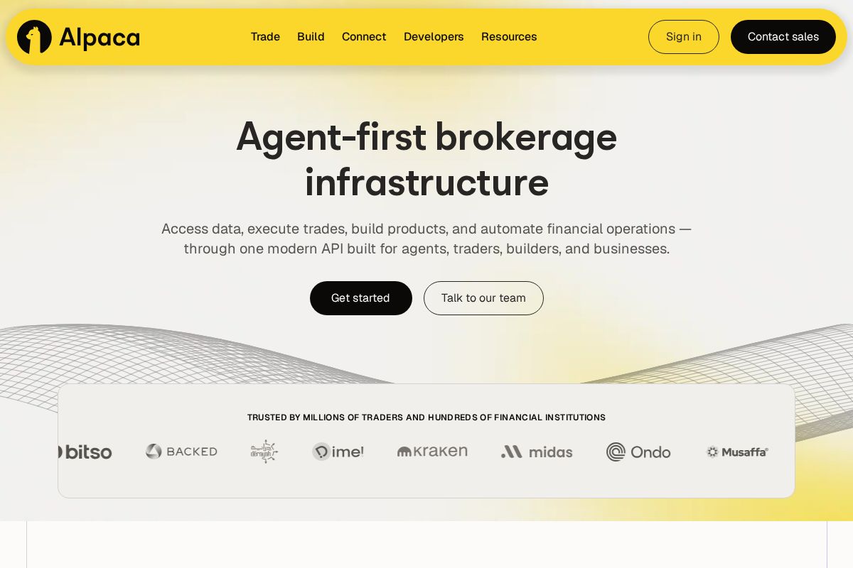 Alpaca homepage