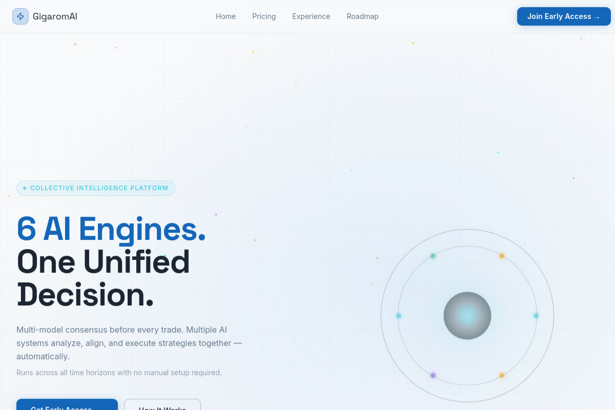 GigaromAI homepage